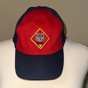 Black Red and Navy Cat Cap
